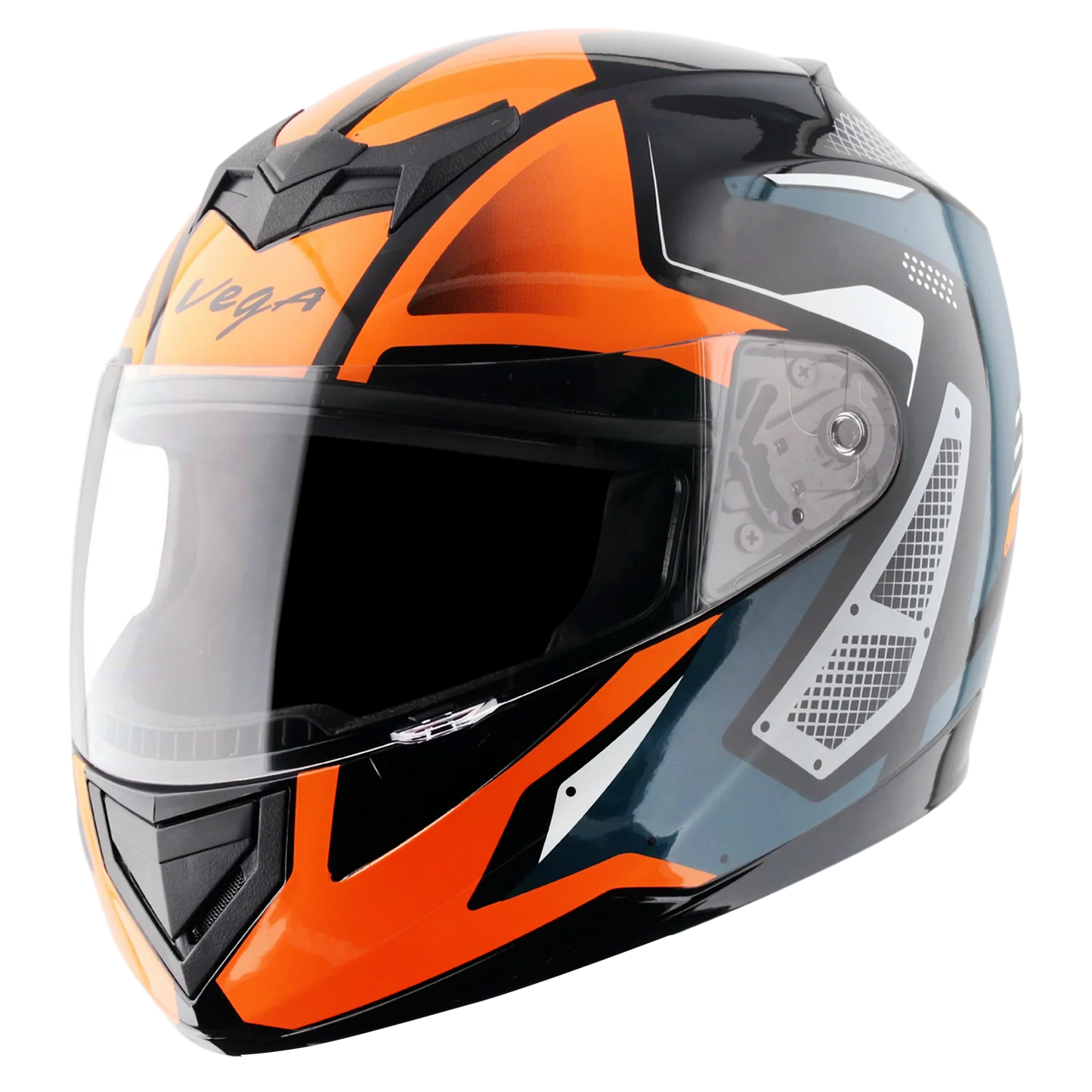 Vega Edge DX Passion Helmet - Black Orange