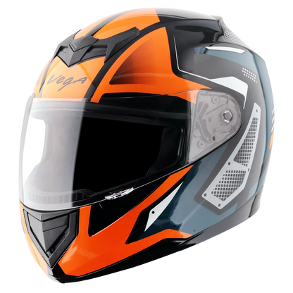 Vega Edge DX Passion Helmet - Black Orange