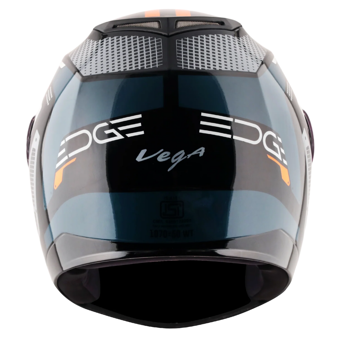 Vega Edge DX Passion Helmet - Black Orange