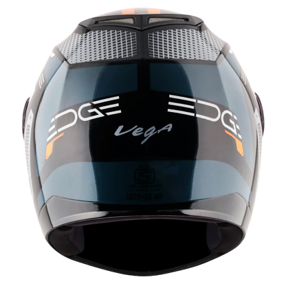 Vega Edge DX Passion Helmet - Black Orange