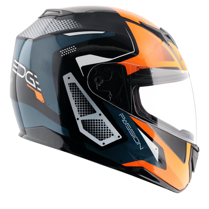 Vega Edge DX Passion Helmet - Black Orange
