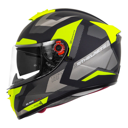 MT BLADE 2SV FINISHLINE HELMET - Matt Fluorescent Yellow