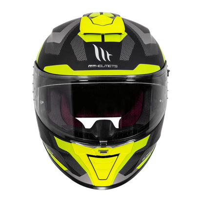 MT BLADE 2SV FINISHLINE HELMET - Matt Fluorescent Yellow