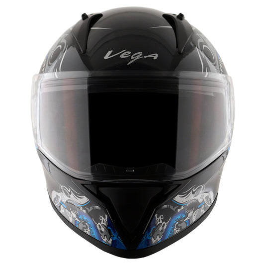 Vega Bolt Octopus Helmet - Black Blue