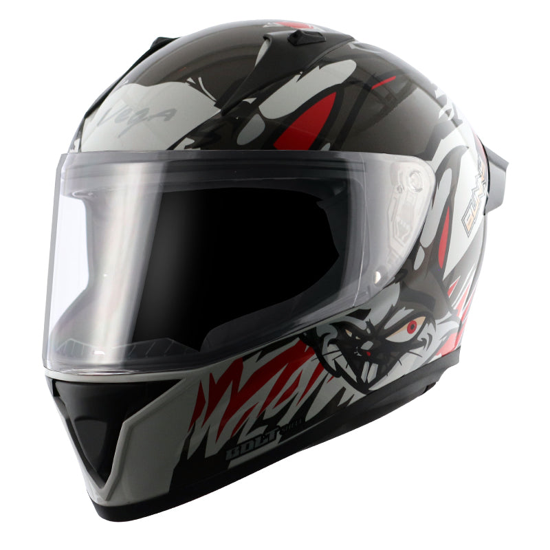Vega Bolt Bunny Helmet - White Red