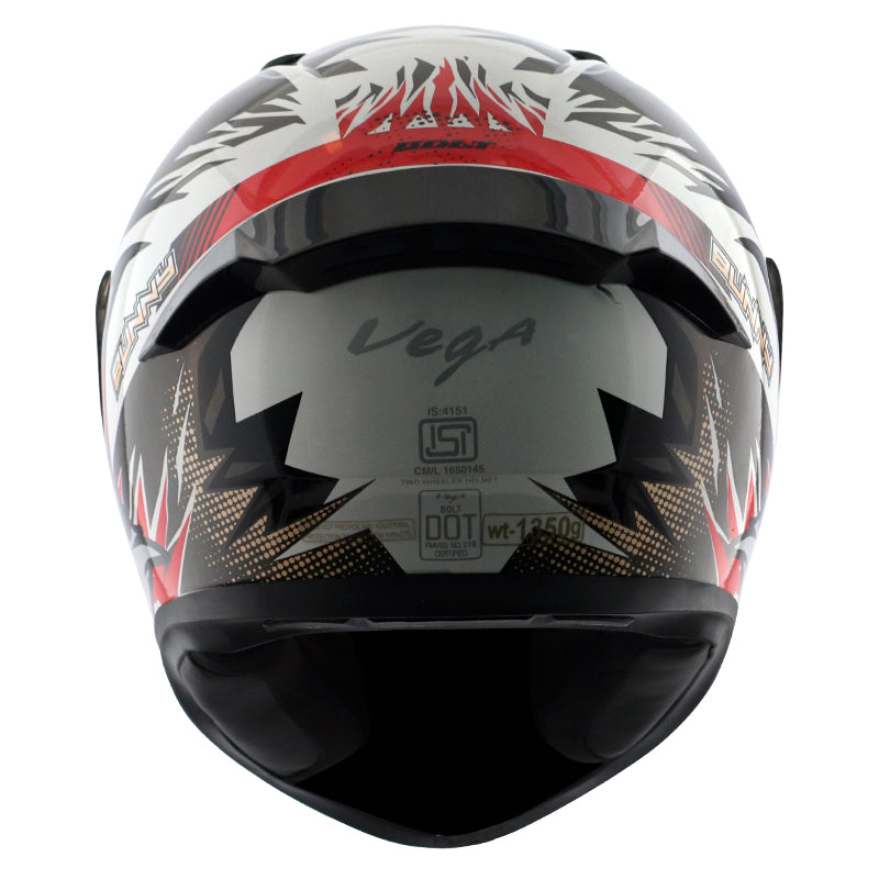 Vega Bolt Bunny Helmet - White Red