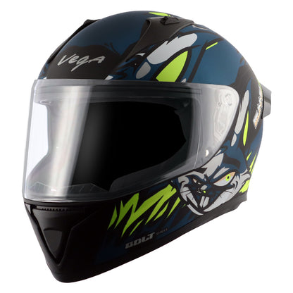 Vega Bolt Bunny Helmet - Dull Black Blue