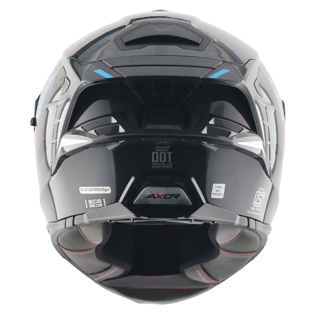 AXOR Brutale Krytic Dual Spoiler Helmet - BLACK BLUE
