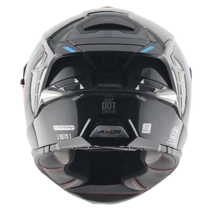 AXOR Brutale Krytic Dual Spoiler Helmet - BLACK BLUE