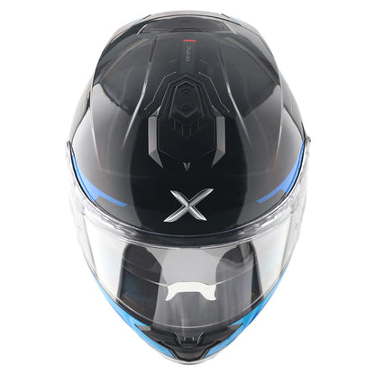 AXOR Brutale Krytic Dual Spoiler Helmet - BLACK BLUE