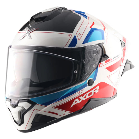 AXOR Brutale Ryden Dual Spoiler Helmet - WHITE RED