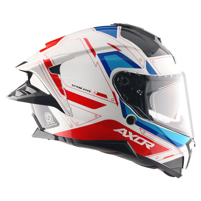 AXOR Brutale Ryden Dual Spoiler Helmet - WHITE RED