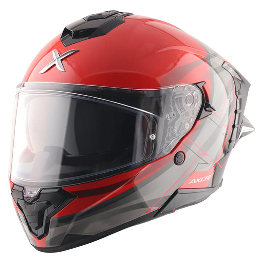 AXOR Brutale Surges Dual Spoiler Helmet - RED GREY