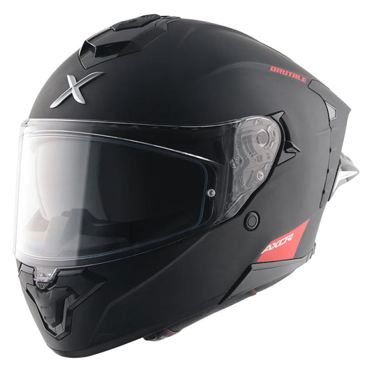 AXOR Brutale Solid Dual Spoiler Helmet - Dull Black