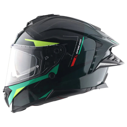 AXOR Brutale Krytic Dual Spoiler Helmet - BLACK GREEN