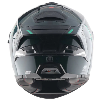 AXOR Brutale Krytic Dual Spoiler Helmet - BLACK GREEN