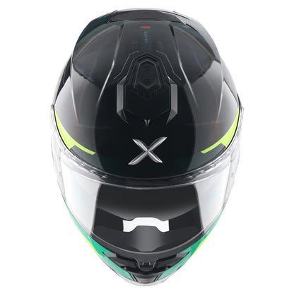 AXOR Brutale Krytic Dual Spoiler Helmet - BLACK GREEN
