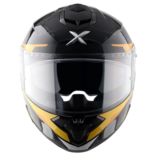 AXOR Brutale Krytic Dual Spoiler Helmet - BLACK YELLOW