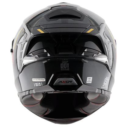 AXOR Brutale Krytic Dual Spoiler Helmet - BLACK YELLOW