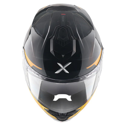 AXOR Brutale Krytic Dual Spoiler Helmet - BLACK YELLOW