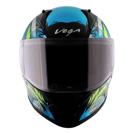 Vega Bolt Bunny Helmet - Black Neon Blue