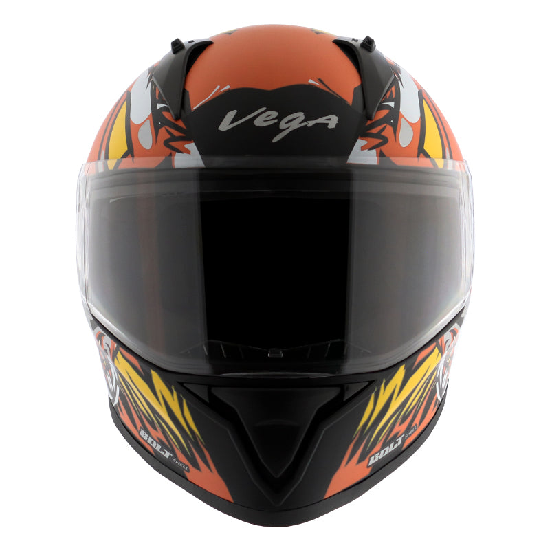 Vega Bolt Bunny Helmet - Dull Black Orange