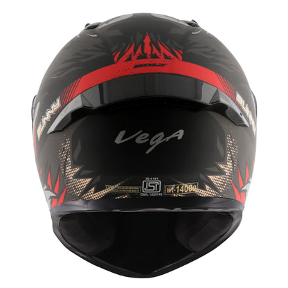 Vega Bolt Bunny Helmet - Dull Black Red