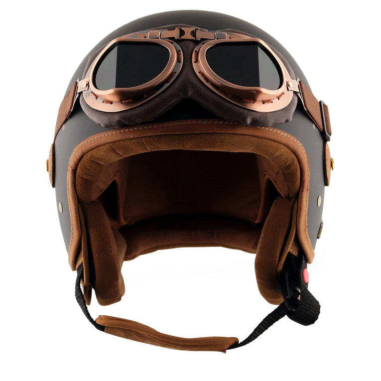 AXOR CHE HELMET WITH RUIN GOGGLE HELMET - DULL BLACK GOLD