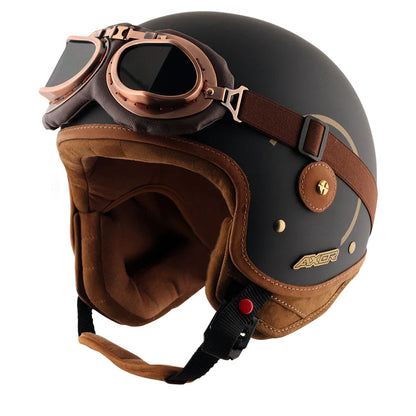 AXOR CHE HELMET WITH RUIN GOGGLE HELMET - DULL BLACK GOLD