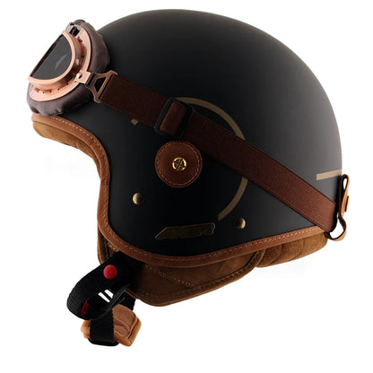 AXOR CHE HELMET WITH RUIN GOGGLE HELMET - DULL BLACK GOLD