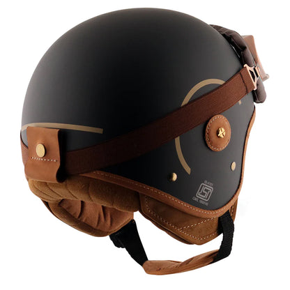 AXOR CHE HELMET WITH RUIN GOGGLE HELMET - DULL BLACK GOLD