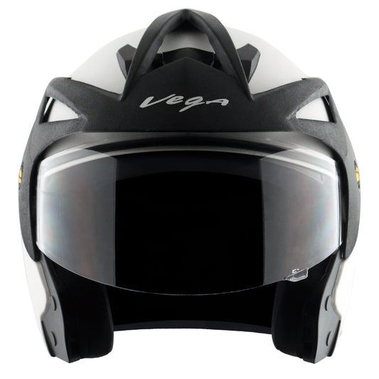 Vega Crux Open Face Helmet - White