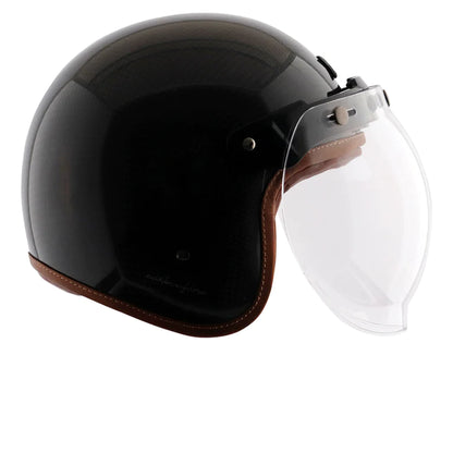 AXOR JET CARBON SMALL CHECKS HELMET WITH BUBBLE VISOR