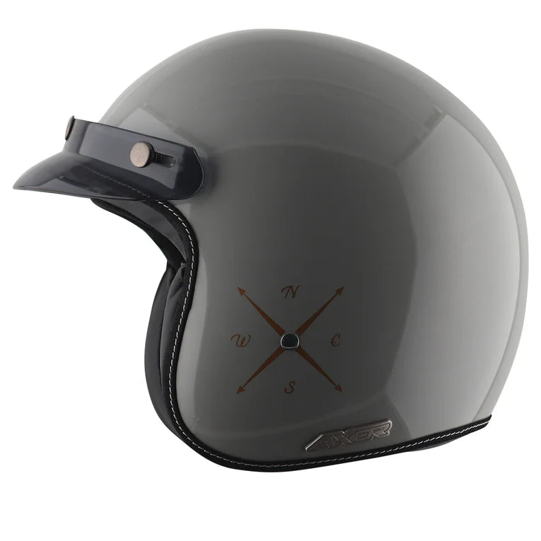 Axor Retro Jet Euro Globe Helmet - Cool Grey