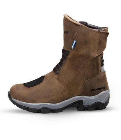 Cramster Flux Motorcycle Touring Boots - Brown