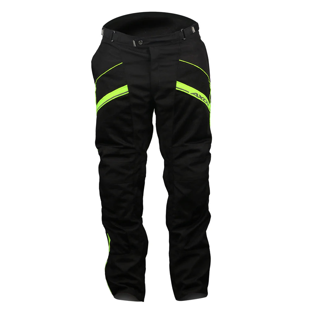 Black pants with green accents on a white background

motorizzr