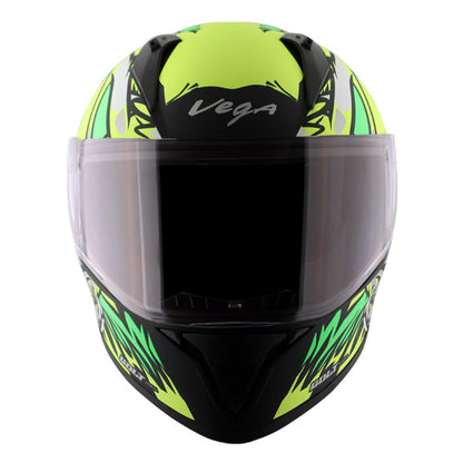 Vega Bolt Bunny Helmet - Dull Black Neon Yellow