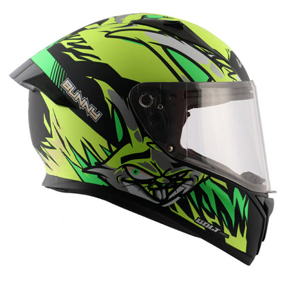 Vega Bolt Bunny Helmet - Dull Black Neon Yellow