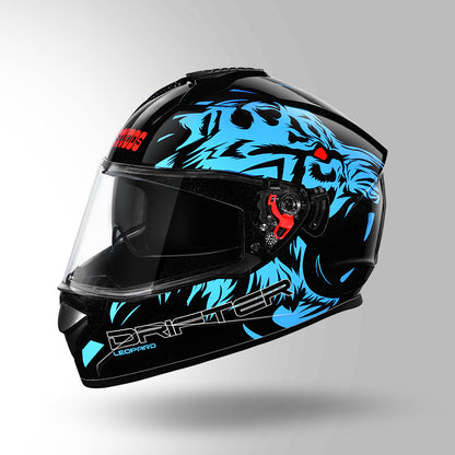 STUDDS DRIFTER D2 HELMET - GLOSS BLACK BLUE