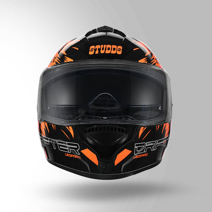 STUDDS DRIFTER D2 HELMET - GLOSS ORANGE