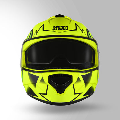 STUDDS DRIFTER D1 HELMET - MATT YELLOW