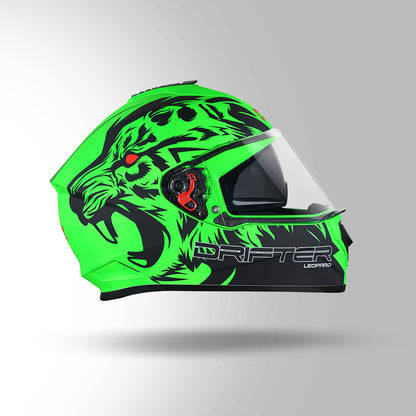 STUDDS DRIFTER D2 HELMET - MATT GREEN BLACK