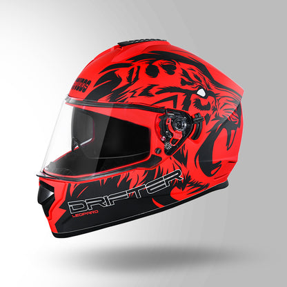 STUDDS DRIFTER D2 HELMET - MATT RED BLACK