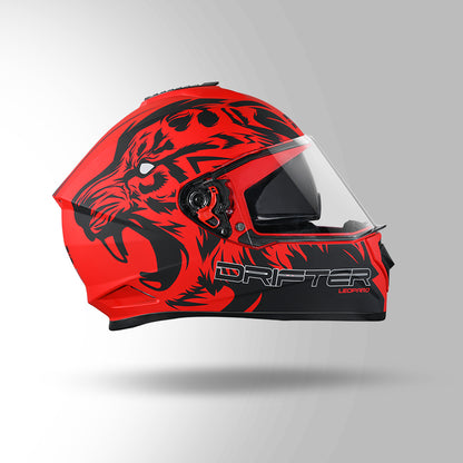 STUDDS DRIFTER D2 HELMET - MATT RED BLACK