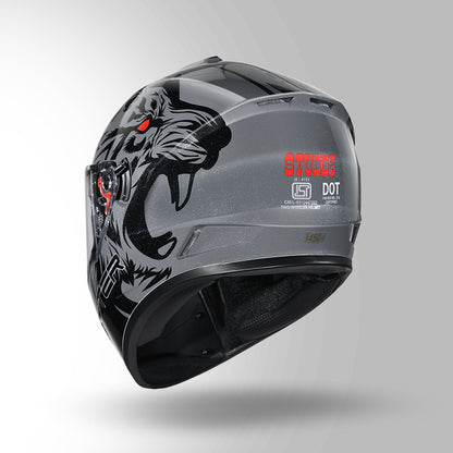 STUDDS DRIFTER D2 HELMET - GLOSS GREY BLACK