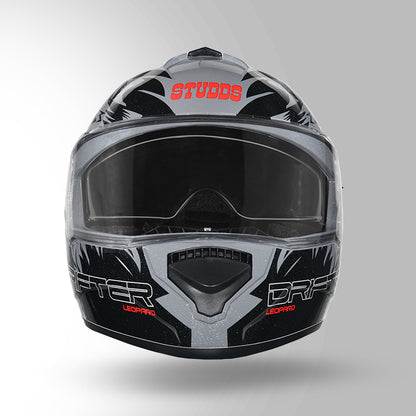 STUDDS DRIFTER D2 HELMET - GLOSS GREY BLACK