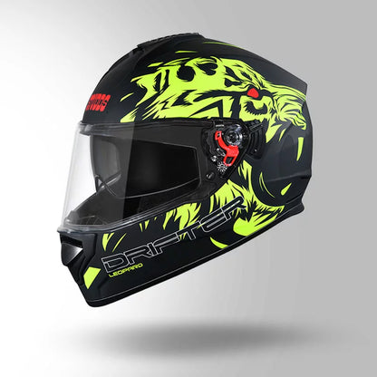 STUDDS DRIFTER D2 HELMET - MATT BLACK YELLOW