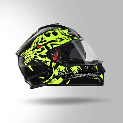 STUDDS DRIFTER D2 HELMET - GLOSS BLACK YELLOW