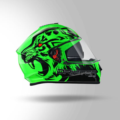 STUDDS DRIFTER D2 HELMET - GLOSS GREEN BLACK