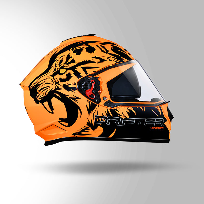 STUDDS DRIFTER D2 HELMET - MATT ORANGE BLACK